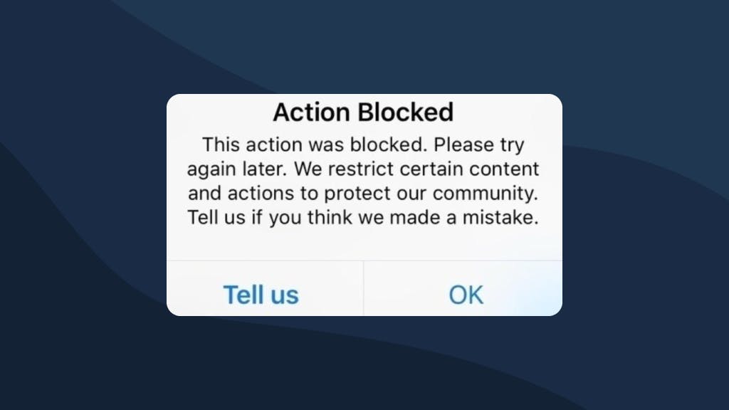 Instagram Action Blocked – Unblocking Instagram