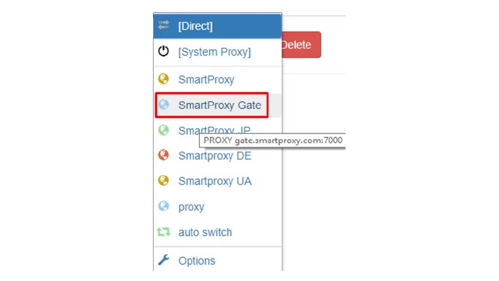 smartproxy configuration-switchyomega-step8
